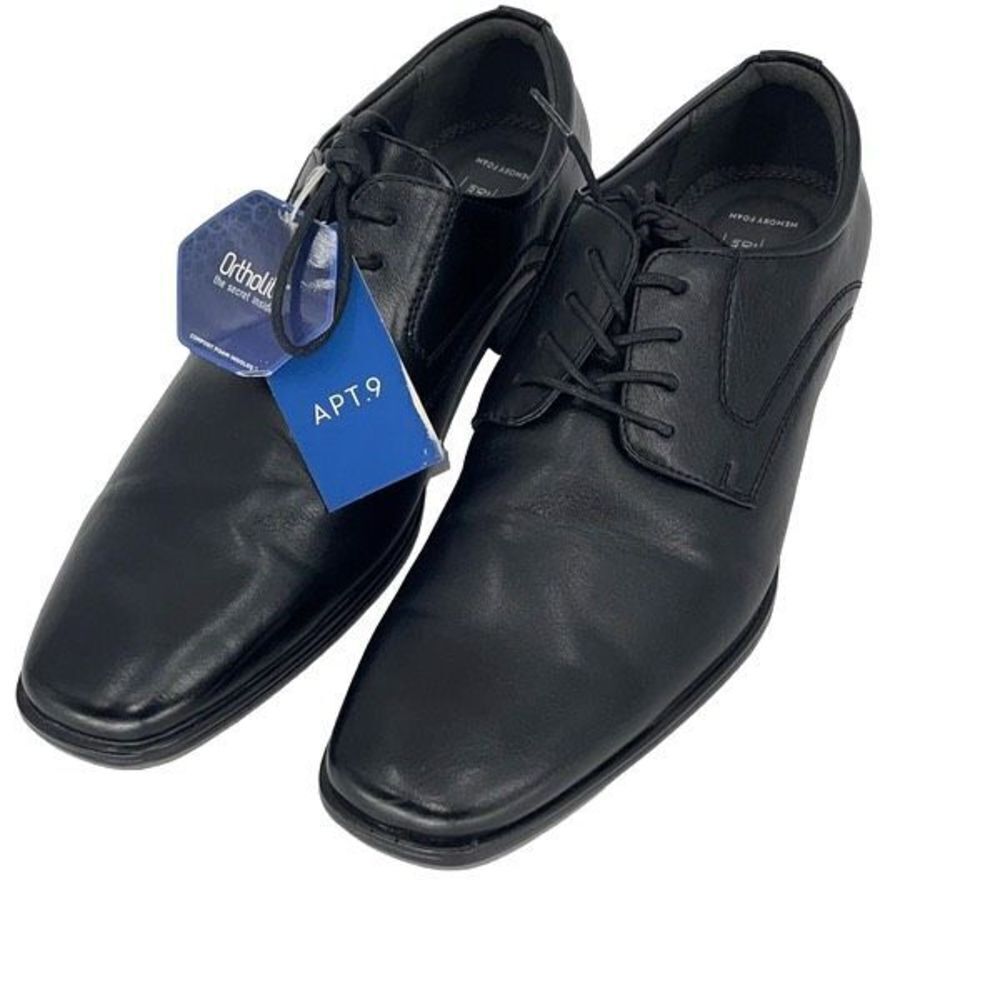 Apt.9 Mens‎ Orthalite Impressions Oxford Dress Shoes Black 11 Med NWT